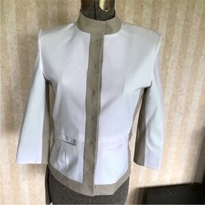 Tahari Colorblock‎ 3/4 Sleeve Fitted Blazer